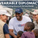 Wearable Diplomacy: usaid hat and usaid logos