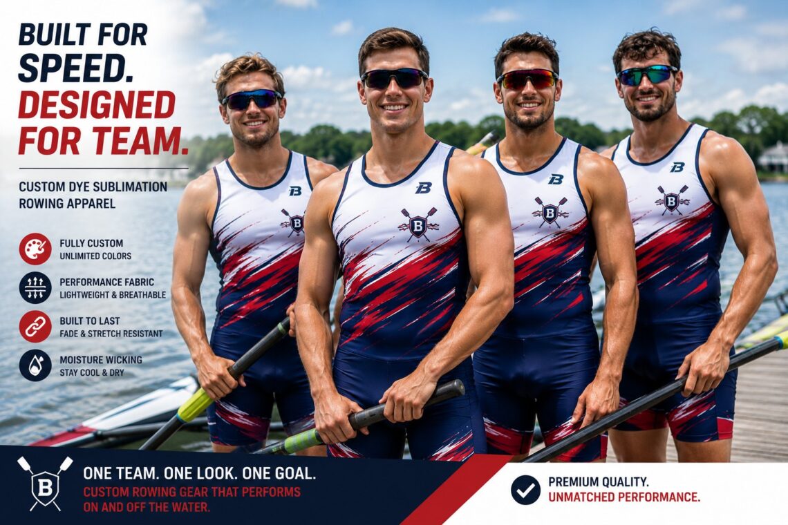 Boat Rowing Jerseys for Teams and Clubs