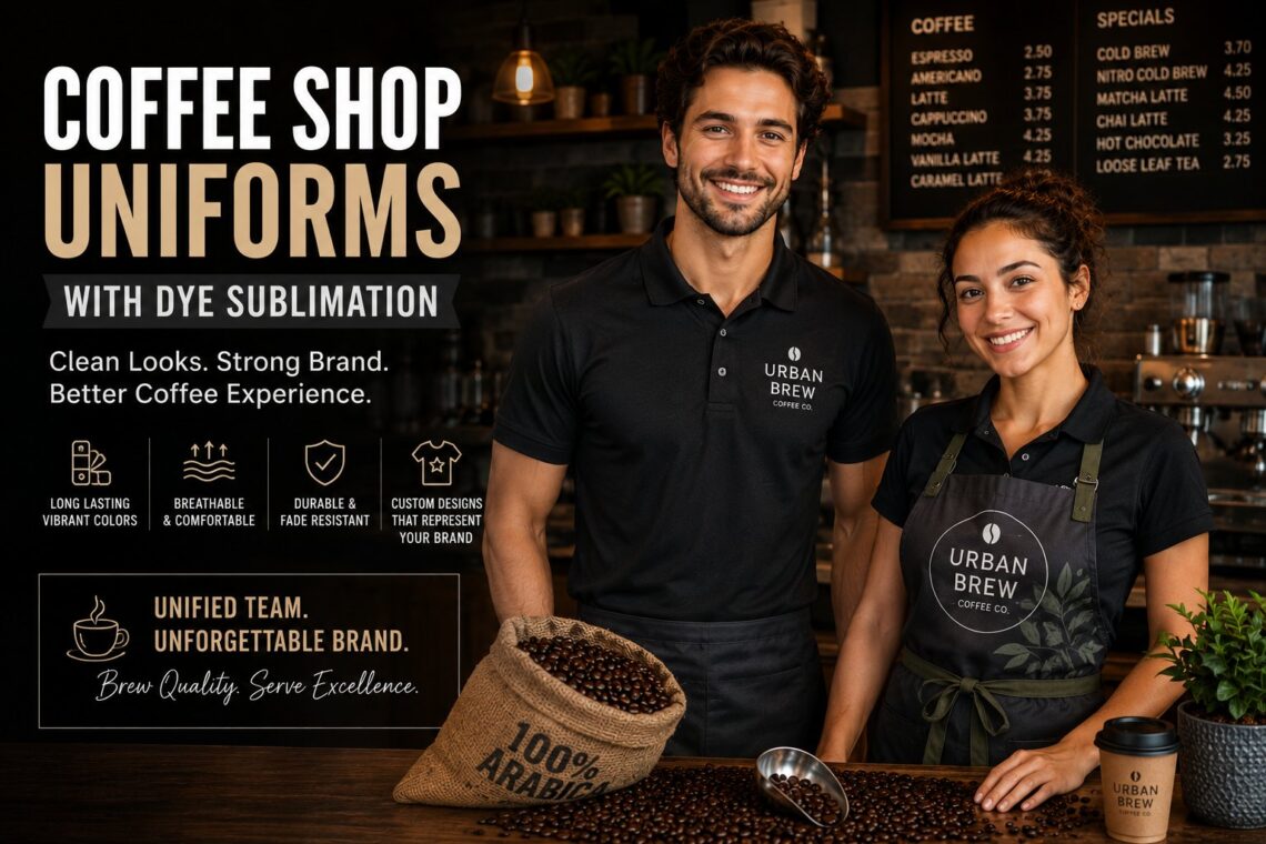 Coffee Shop Uniforms With Dye Sublimation