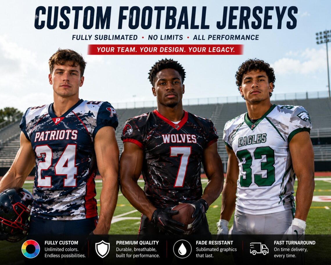 Football Jerseys for Teams, Brands, and Events