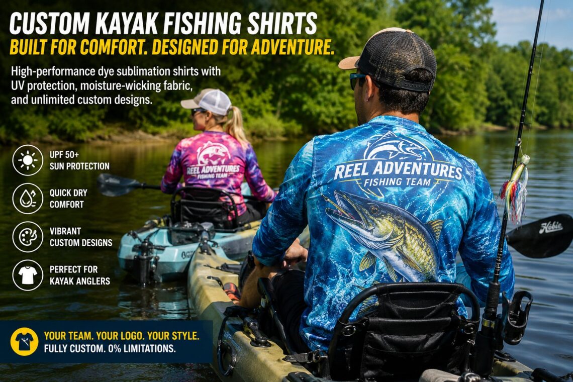 Kayak Fishing Shirts for Performance and Branding