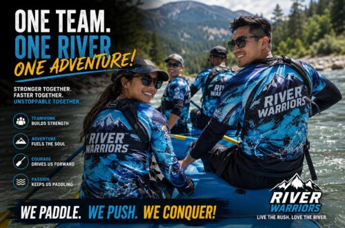 Rafting Team Shirts for Performance and Branding