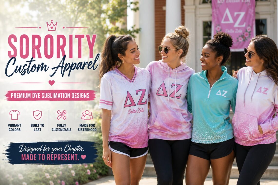 Sorority Custom Apparel With Dye Sublimation