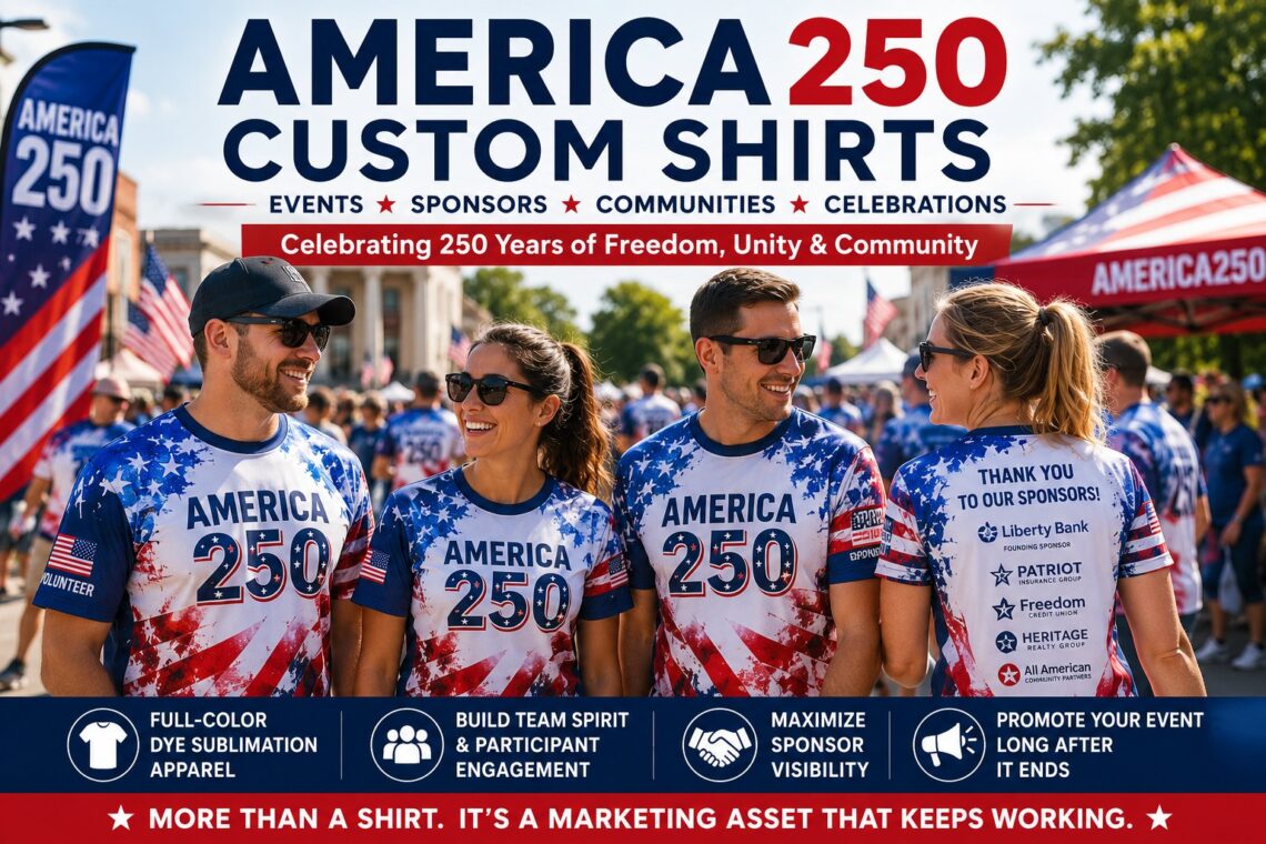America250 Custom Shirts: The Ultimate Branding Tool for 2026 Events