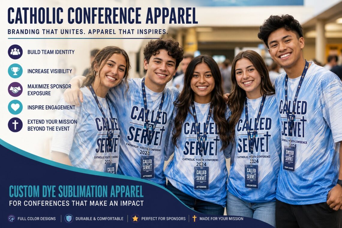 Catholic Conference Apparel: How Custom Event Apparel Increases Visibility, Sponsorship Value, and Engagement