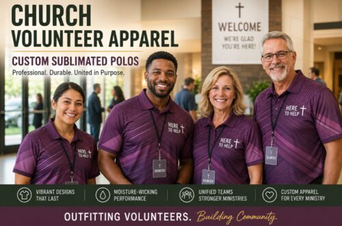 Church Volunteer Apparel: Custom Sublimated Polos GuideChurch Volunteer Apparel: Custom Sublimated Polos Guide