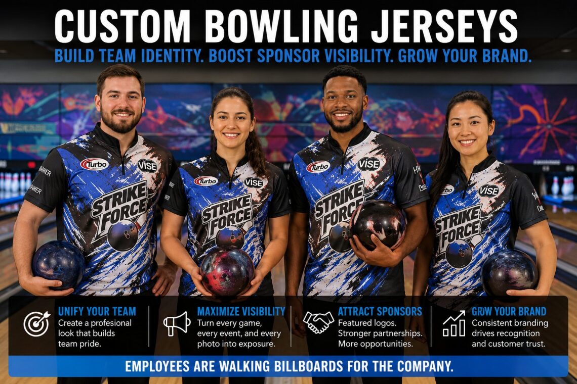 Custom Bowling Jerseys: How Branded Team Apparel Increases Visibility, Sponsorship Value, and Team Identity