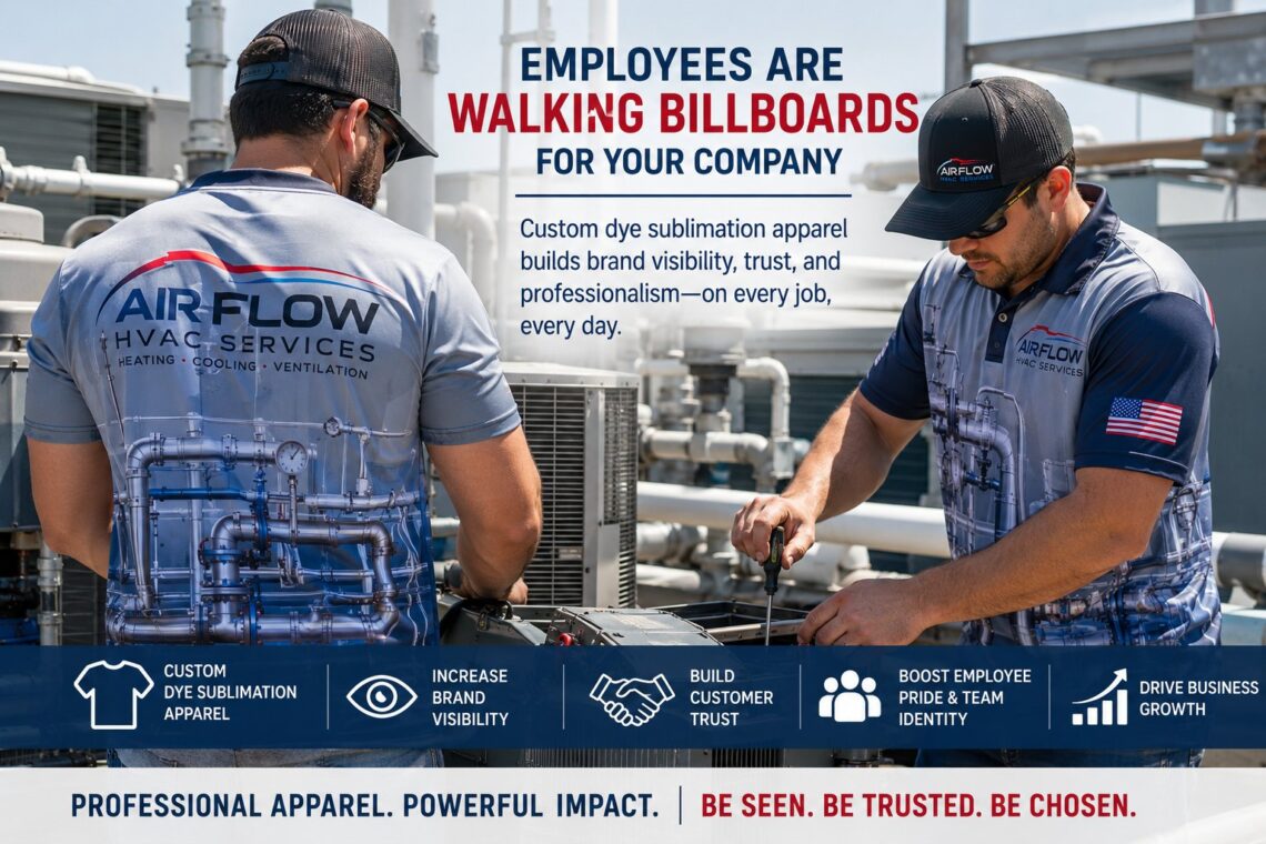 HVAC Company Apparel: How Branded HVAC Uniforms Increase Visibility, Trust, and Business Growth