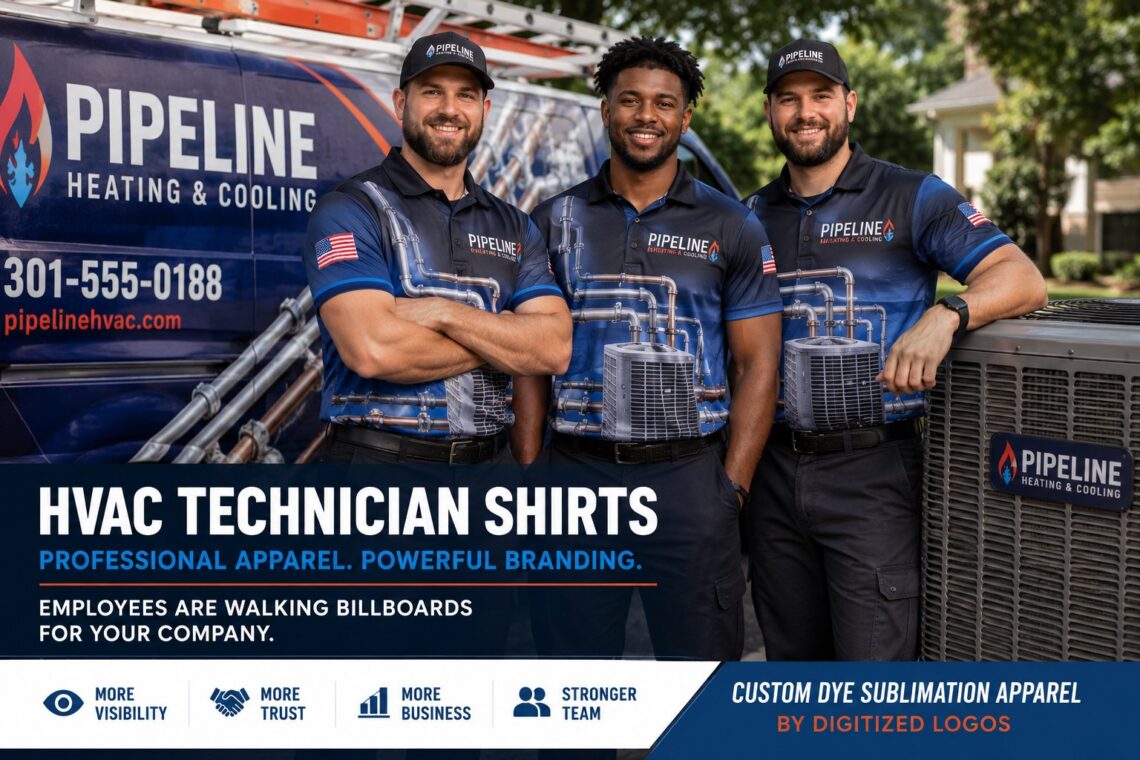 HVAC Technician Shirts: How Branded Apparel Turns Service Teams Into Powerful Marketing Assets