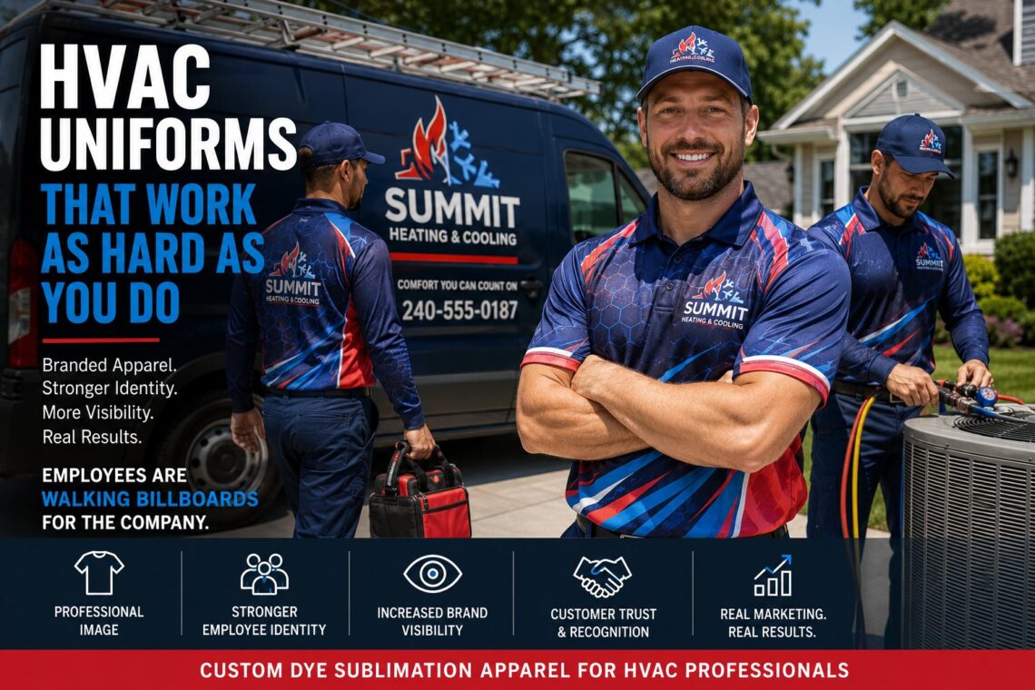 HVAC Uniforms: How Branded Apparel Drives Visibility, Trust, and Business Growth