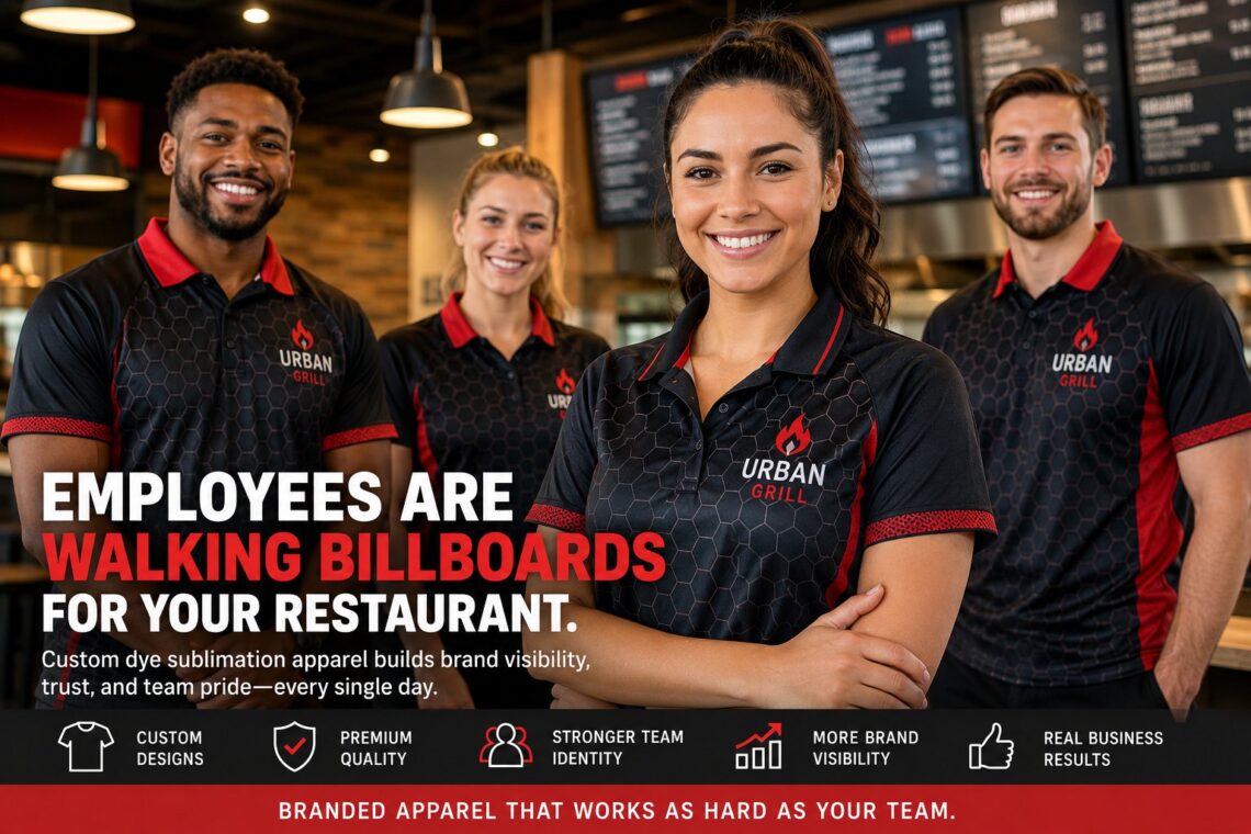 Restaurant Uniforms: How Branded Apparel Improves Employee Branding, Customer Trust, and Business Growth