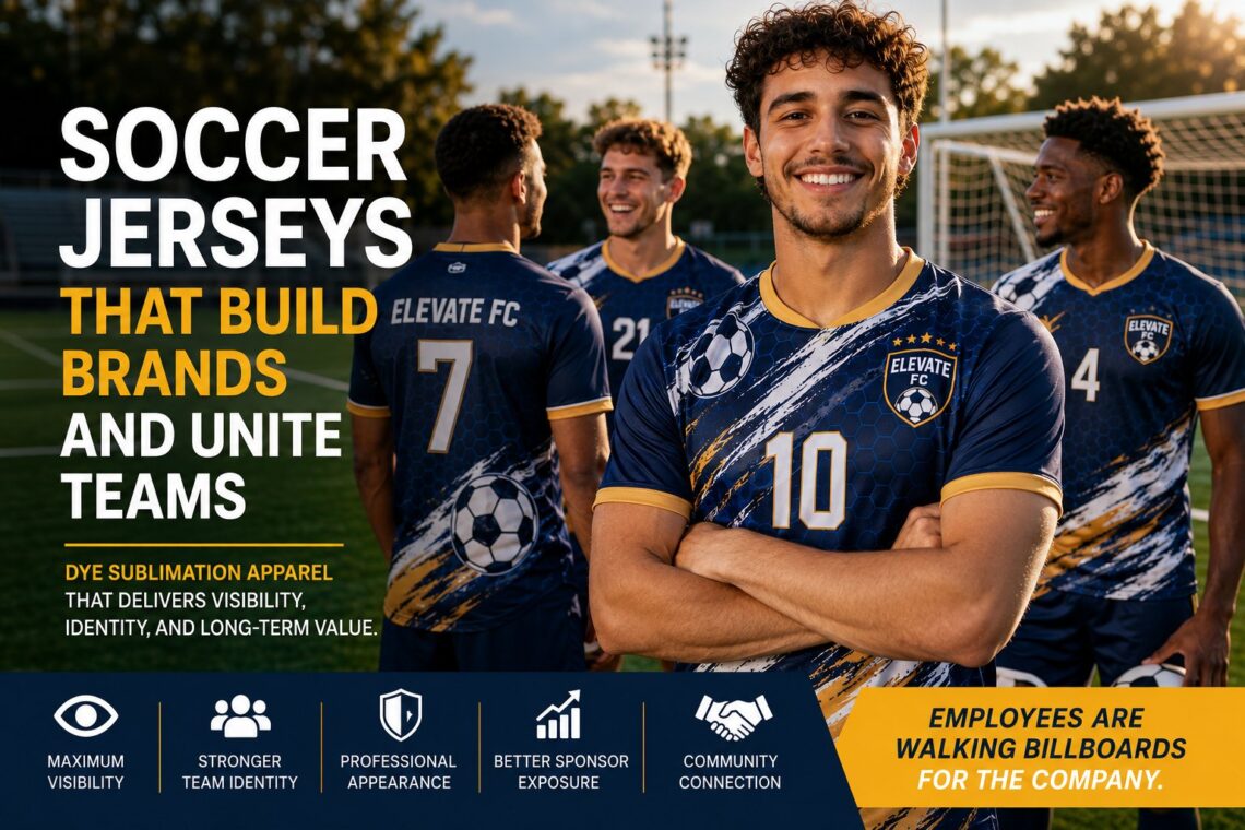 Soccer Jerseys for Team Branding: How Custom Apparel Builds Visibility, Identity, and Long-Term Brand Value