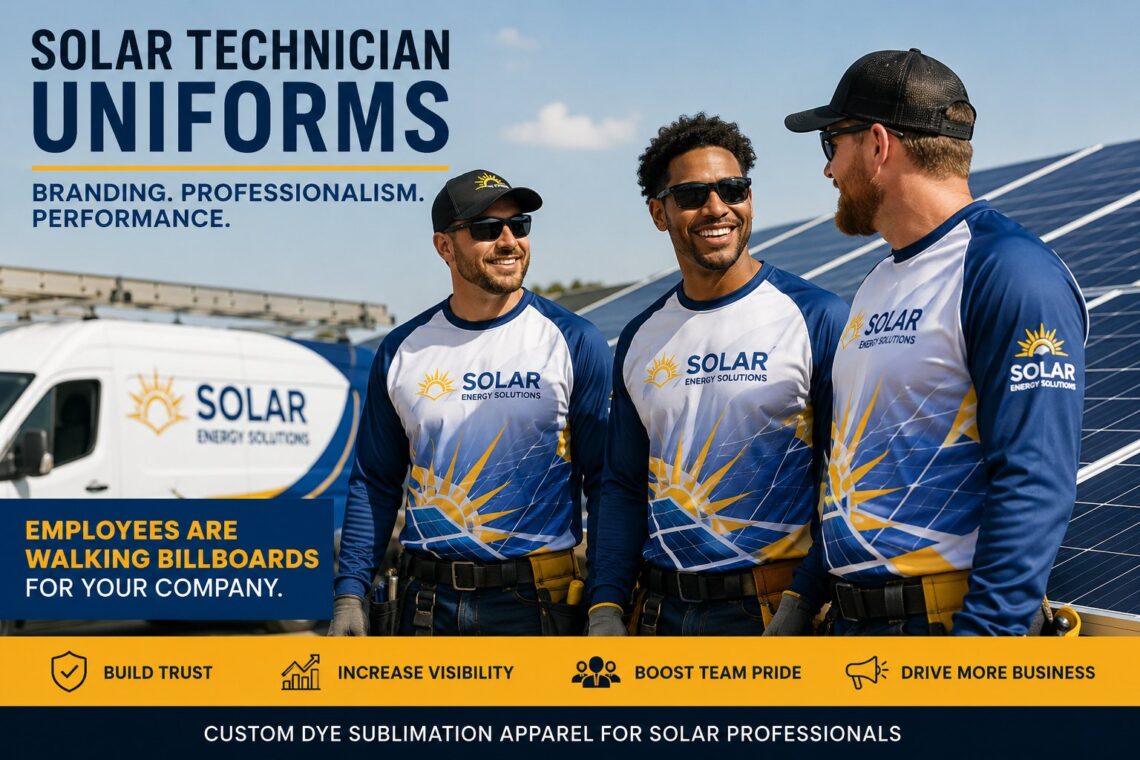 Solar Technician Uniforms: A Complete Guide to Branding, Visibility, and Business Growth