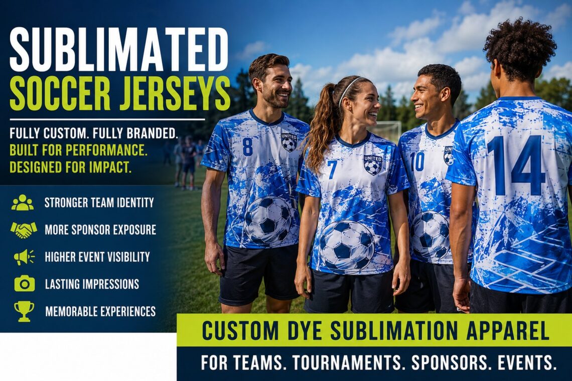 Sublimated Soccer Jerseys: How Full Sublimation Soccer Jerseys Increase Team Visibility, Sponsor Exposure, and Event Impact