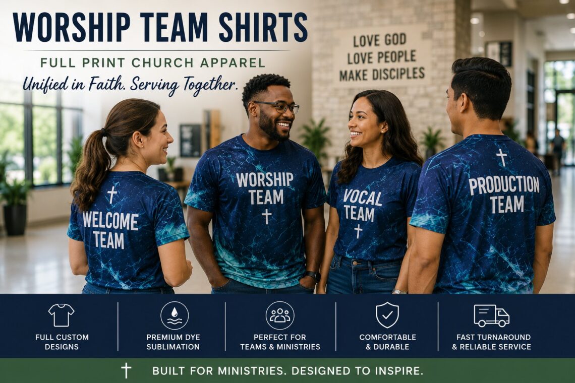 Worship Team Shirts: Custom Apparel Guide for Churches