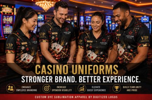 Casino Uniforms: A Complete Guide to Casino Employee Branding with Custom Dye Sublimation Apparel