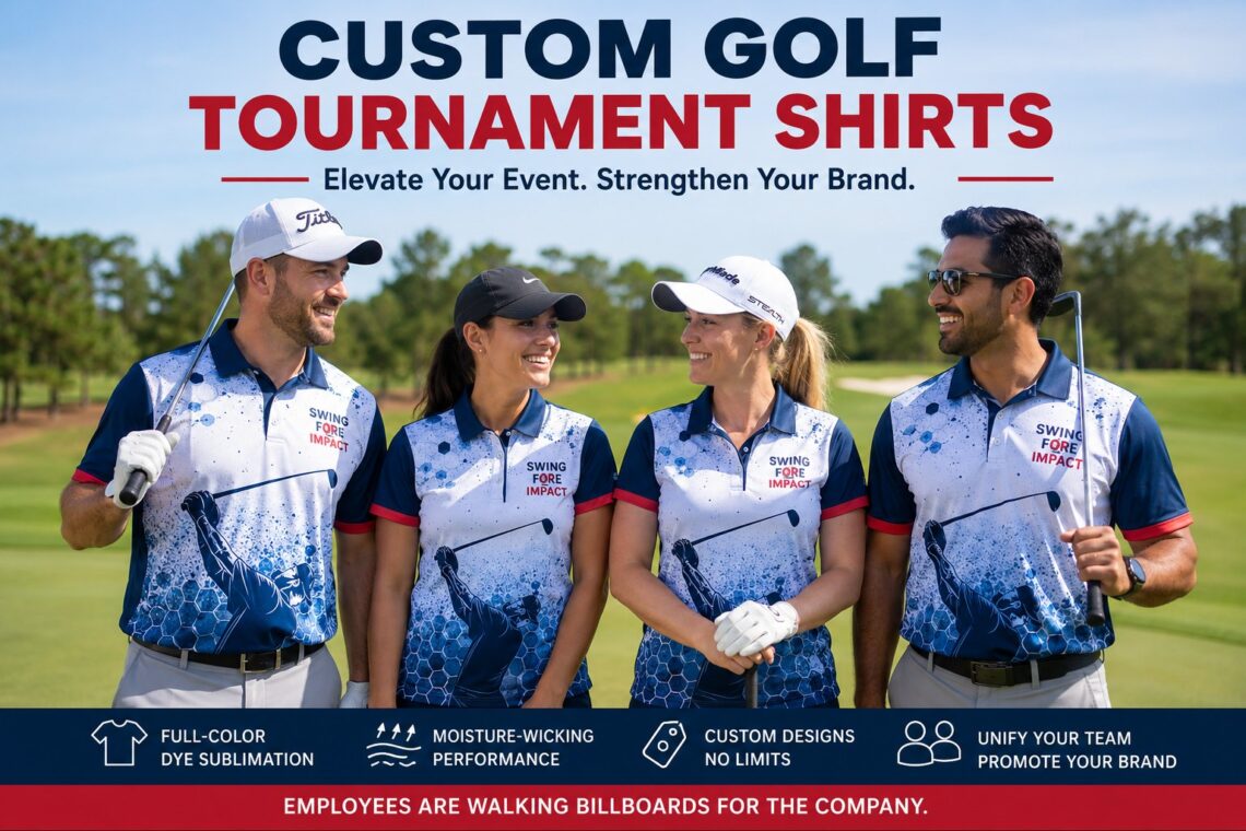 Custom Golf Tournament Shirts: Complete Business Guide to Golf Fundraiser Shirts & Dye Sublimation Apparel