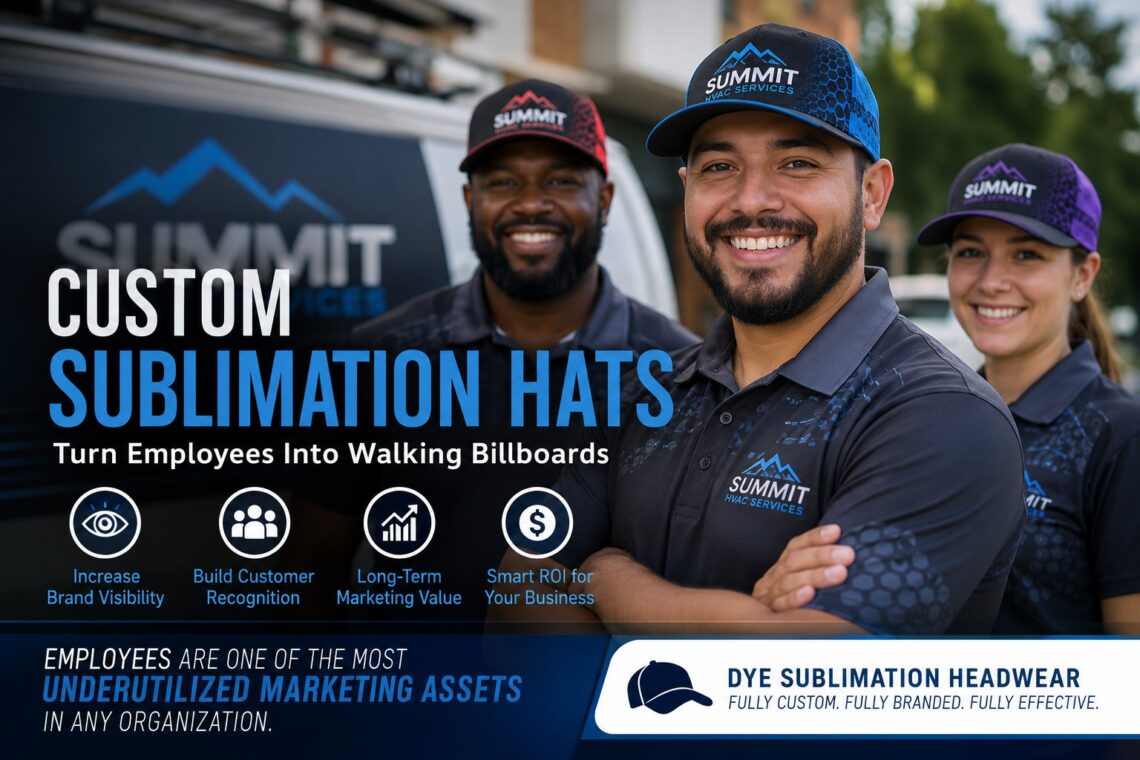Custom Sublimation Hats: Turn Employees Into Ads