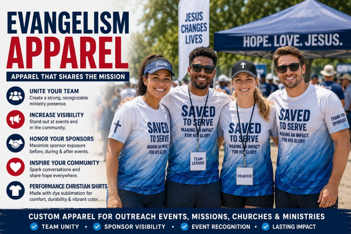 Evangelism Apparel: How Custom Performance Christian Shirts Strengthen Outreach Events and Ministry Visibility