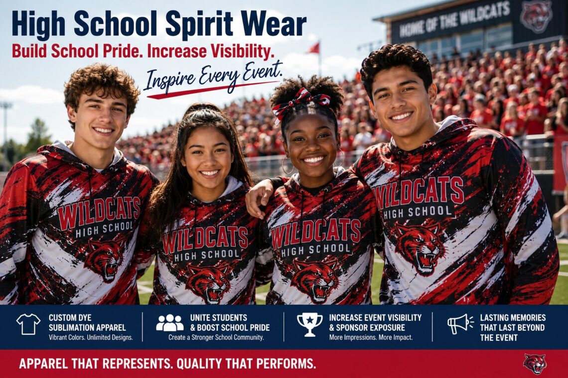 High School Spirit Wear: Custom Apparel That Builds School Pride, Sponsorship Value & Lasting Recognition