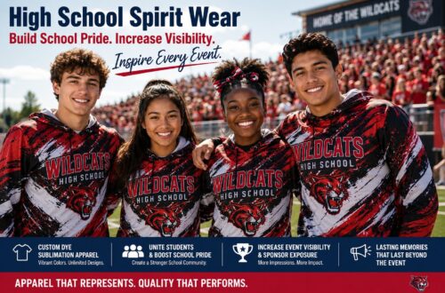 High School Spirit Wear: Custom Apparel That Builds School Pride, Sponsorship Value & Lasting Recognition