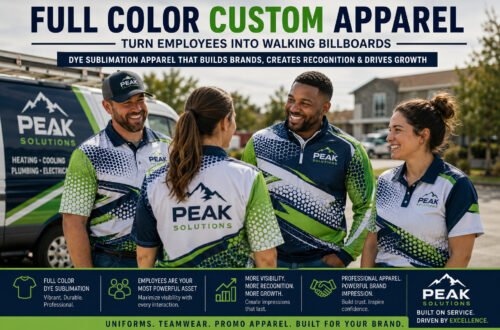 Full Color Custom Apparel: Turn Employees Into Ads