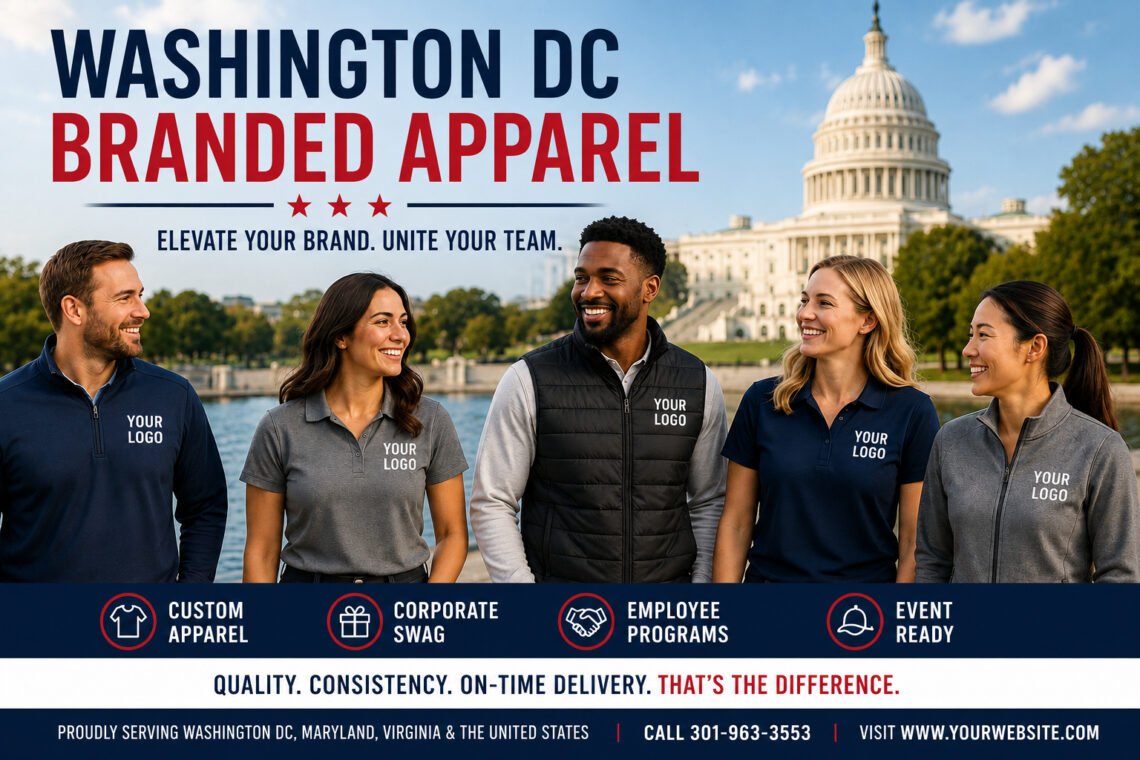 Washington DC Branded Apparel for Businesses & Events