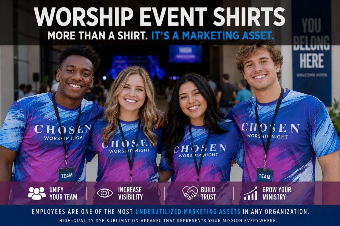 Worship Event Shirts That Build Brand Visibility