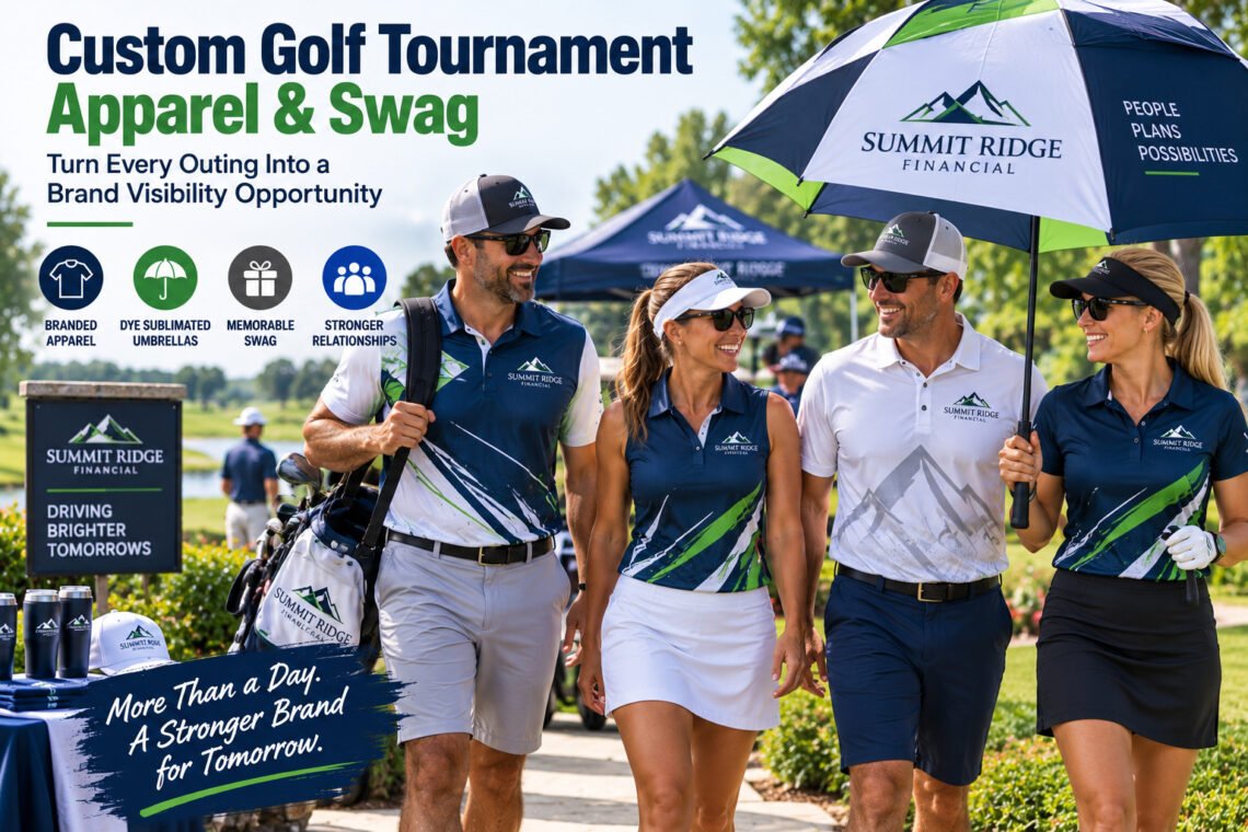 Custom Golf Tournament Apparel & Swag That Builds Brands