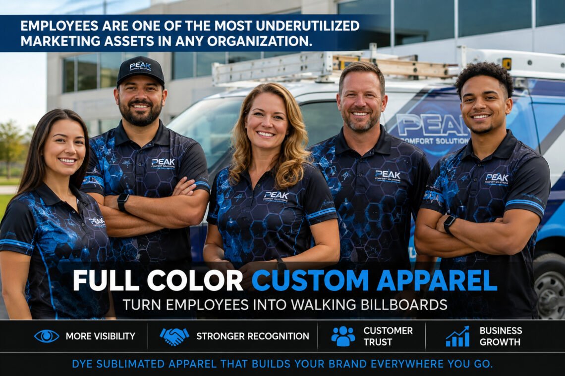 Full Color Custom Apparel: Turn Employees Into Ads